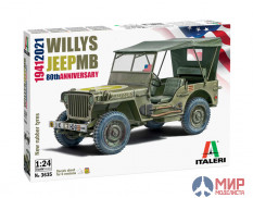 3635 Italeri 1/24 Willys Jeep MB 80th Anniversary 1941-2021