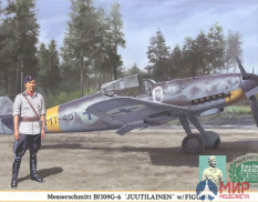 08242 Hasegawa 1/32 Самолет	Messerschmitt Bf109G-6 JUUTILAINEN with Figure