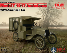 35661 ICM 1/35 Американский автомобиль Model T 1917 санитарная, І МВ