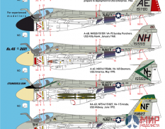 CTA045 Cut then Add 1/144 "Flock of Intruder" - A-6 attack and tanker versions. 9 markings, USN.