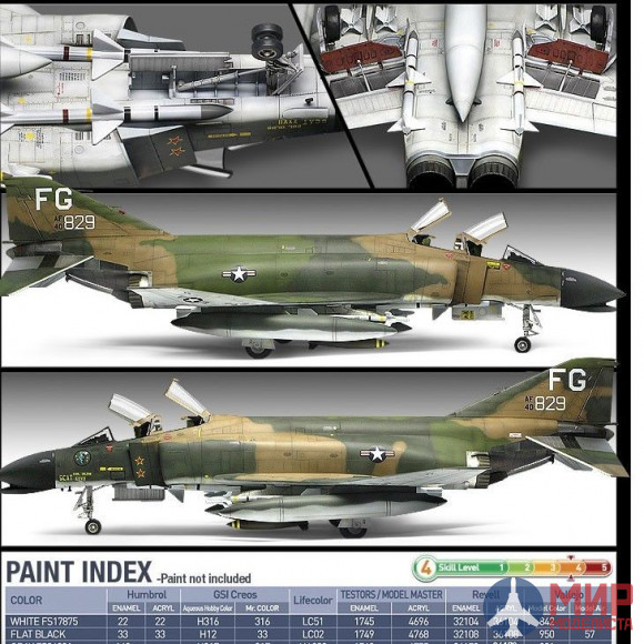 12294 Academy 1/48 Самолет F-4C "Vietnam War"