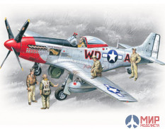 48153 ICM 1/48 Самолет Mustang P-51 D/w crew