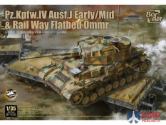 BT-025 Border Pz.Kpfw.IV Ausf. J Early/Mid & Railway Flatbed Ommr Lim Edition