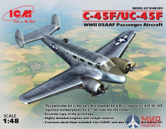 48181 ICM 1/48 Самолет C-45F/UC-45F, пассажирский ВВС США II МВ