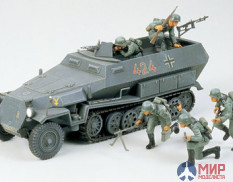 35020 Tamiya 1/35 Немецкий полугусеничный БТР Hanomag Sd.Kfz. 251/1 (с 5 фигурами)