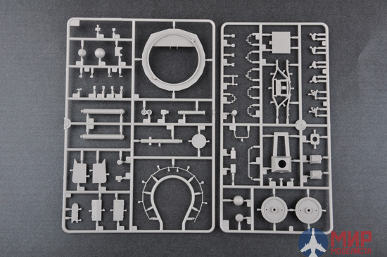 00222 Trumpeter 1/35 Ж/д вагон  ПЛ-37 советский артиллерийский