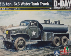 0201 Italeri 1/35 Бензовоз 2,5 ton 6x6 Water Tank Truck Kit First Look