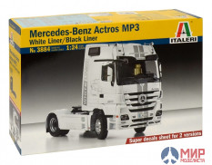 3884 Italeri 1/24 Грузовик Actros MP3 Black