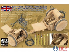 AF35264 AFV Club 1/35 WW2 British Rota trailer W/ 2 POUNDER AMMUNITION SET