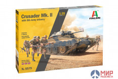 6579 Italeri Crusader Mk. II with 8th Army Infantry  (1:35)