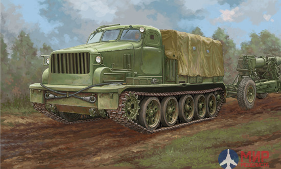09501 Trumpeter 1/35 Советский артиллерийский тягач AT-T Artillery Prime Mover