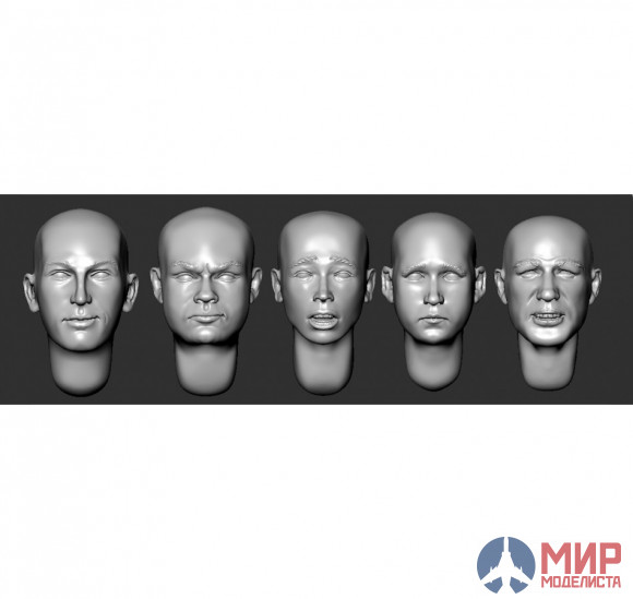 ARM356078 Armor35 1/35 Головы (без волос) №18