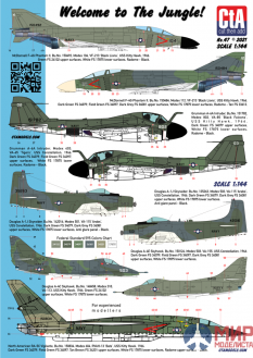 CTA047 Cut then Add 1/144 "Welcome to the Jungle!" - USN Aircraft in Green SE Asia Camouflage during