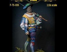 F-75-035M Altores studio 75mm Фигура Доппельсолднер ( 1:24 ) (Металл)