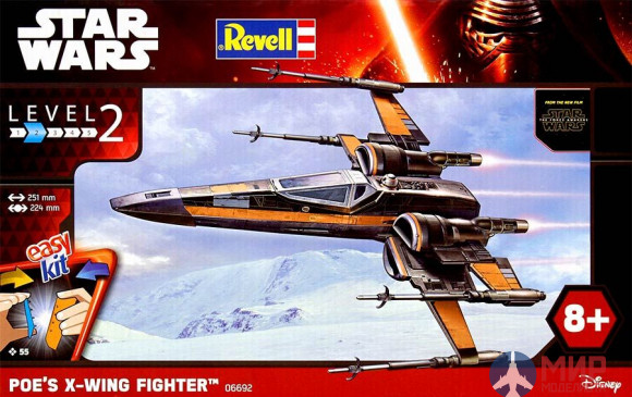 06692 Revell космический корабль  Poe's X-wing Fighter  (1:50)