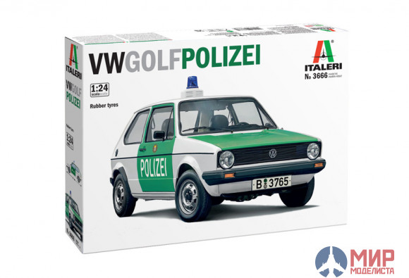 3666 Italeri 1/24 VW Golf Polizei