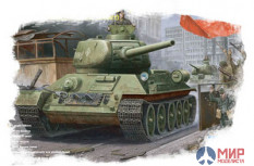 84809 Hobby Boss 1/48 Танк T-34/85 (mod. 1944, угловое соединение)