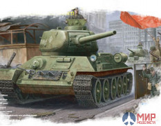 84809 Hobby Boss 1/48 Танк T-34/85 (mod. 1944, угловое соединение)