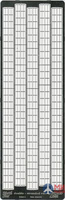 NSA350121 North Star Models 1/350 Фототравление Double-stranded rail