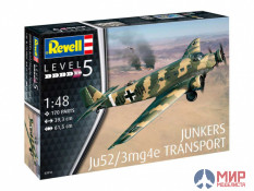 03918 REVELL НЕМЕЦКИЙ САМОЛЕТ JUNKERS JU52/3M TRANSPORT (1:48)