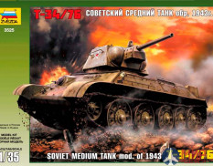 3525 Звезда 1/35 Советский танк Т-34/76 обр. 1943 г.