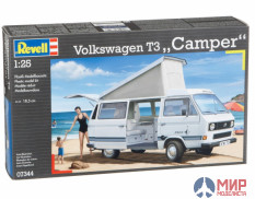 07344 REVELL АВТОМОБИЛЬ VW T3 "CAMPER" (1:25)