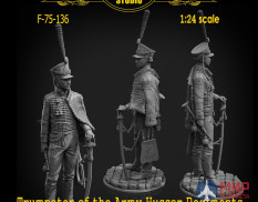F-75-136 Altores Studio 1/24 Trumpeter of the Army Hussar Regiments Russia 1811-1814