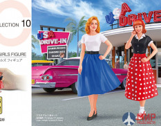 29110 Hasegawa 1/24 Набор фигур 50's AMERICAN GIRLS FIGURE (2 фигуры)