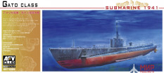 SE73509 AFV Club 1/350 Подводная лодка USS GATO 1941