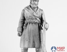 092  Ратник 54 мм Партизан с дубиной, 1812 г  олово