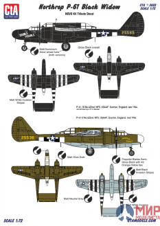 CTA099 Cut then Add 1/72 Northrop P-61A Black Widow