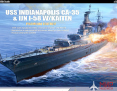 14113 Academy корабль  U.S.S. CA-35 INDIANAPOLIS "PREMIUM EDITION" :LE  (1:350)