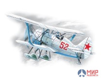 72013 ICM 1/72 Советский истребитель-биплан И-15 Бис зимний