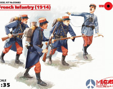 35682 ICM 1/35 Французская пехота (1914 г.), (4 фигуры)