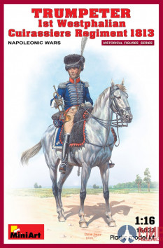 16033 MiniArt фигуры  TRUMPETER 1st Westphalian Cuirassiers Regiment 1813  (1:16)