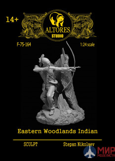 F-75-164 Altores Studio 1/24 Eastern Woodlands Indian