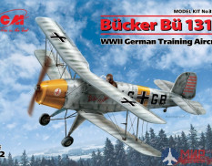 32030 ICM 1/32 Bücker Bü 131D, Германский учебный самолет ІІ МВ