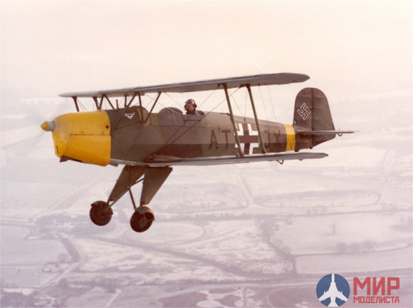 32030 ICM 1/32 Bücker Bü 131D, Германский учебный самолет ІІ МВ