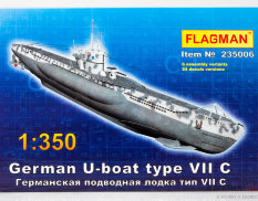 235006 Флагман Германская подводная лодка тип VII С 1/350