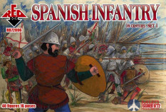 RB72096 Red Box 1/72 Spanish Infantry. Set 1. 16 century