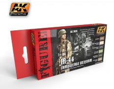 AK-3020 AK Interaсtive M-44 CAMOUFLAGE UNIFORM COLORS SET (набор красок М-44)