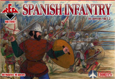 RB72097 Red Box 1/72 Spanish Infantry. Set 2. 16 century