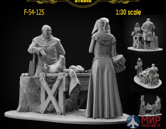 F-54-125 Altores Studio 1/30 How much is the meat? Medieval market Part 2