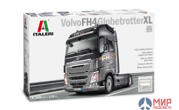 3940 Italeri автомобиль  VOLVO FH4 GLOBETROTTER XL  (1:24)