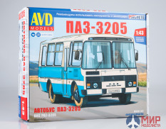 4040AVD AVD Models 1/43 Сборная модель ПАЗ-3205 пригородный