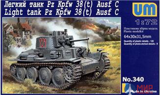 UM1-340 UM 1/72 Легкий танк PzKpfw 38(t) ausf.C