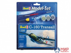 63998 REVELL ПОДАРОЧНЫЙ НАБОР С ТРАНСПОРТНЫМ САМОЛЕТОМ C.160 TRANSALL (1:220)