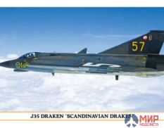 02330 HASEGAWA Самолет Swedish Air Force J35 DRAKEN SCANDINAVIAN DRAKEN 1/72