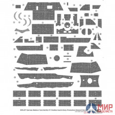 SPS-077 Meng Model 1/35 Декаль для иммитации циммерита Sd.Kfz.171 Panther Ausf.A Early Production