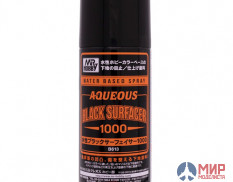 B-613 грунтовка в баллончиках Mr. Aqueous Black Surfacer 1000 170мл.